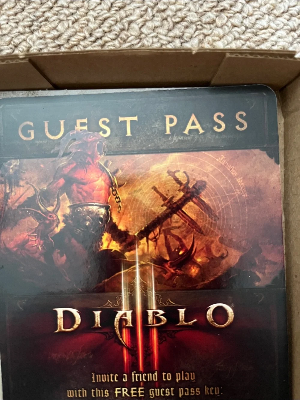 Blizzard Diablo III Video Game - Black & Red